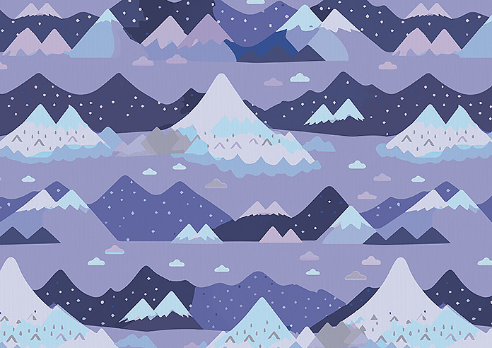 Serene Summit, Blue Dusk - Roman Blind - Image 7